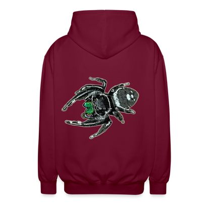 Unisex Zip-Hoodie Phidippus regius White Bahamas male - Bordeaux