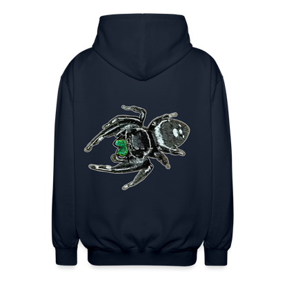 Unisex Zip-Hoodie Phidippus regius White Bahamas male - Navy
