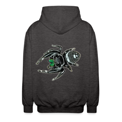 Unisex Zip-Hoodie Phidippus regius White Bahamas male - Anthrazit