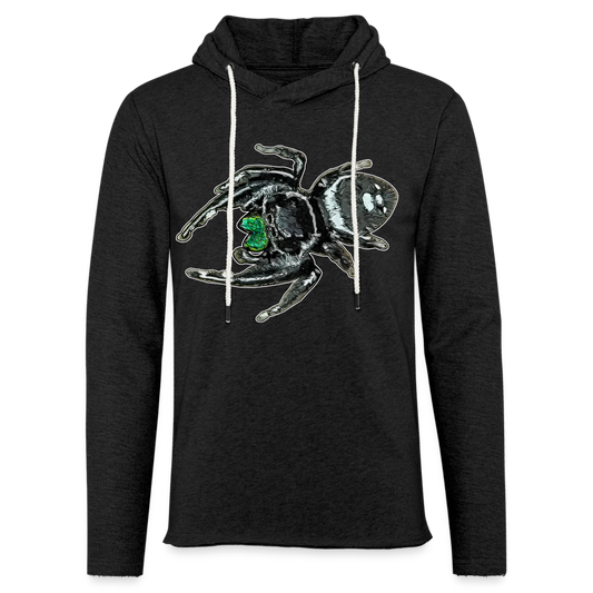 Unisex Kapuzensweatshirt Phidippus regius White Bahamas male - Anthrazit