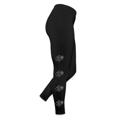 Frauen Jersey Leggings Phidippus regius White Bahamas male - Schwarz