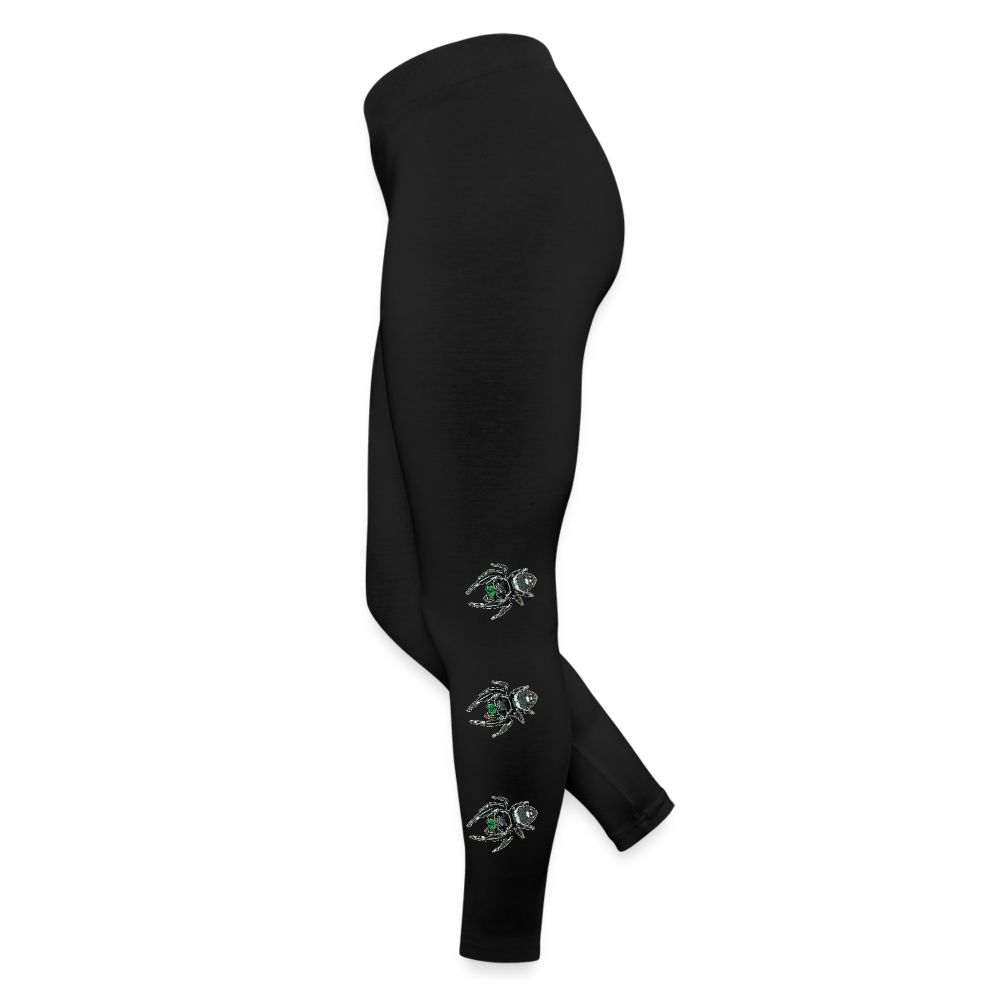 Frauen Jersey Leggings Phidippus regius White Bahamas male - Schwarz