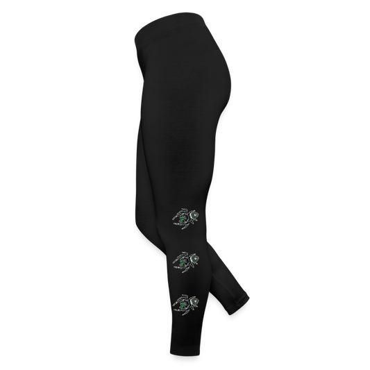 Frauen Jersey Leggings Phidippus regius White Bahamas male - Schwarz