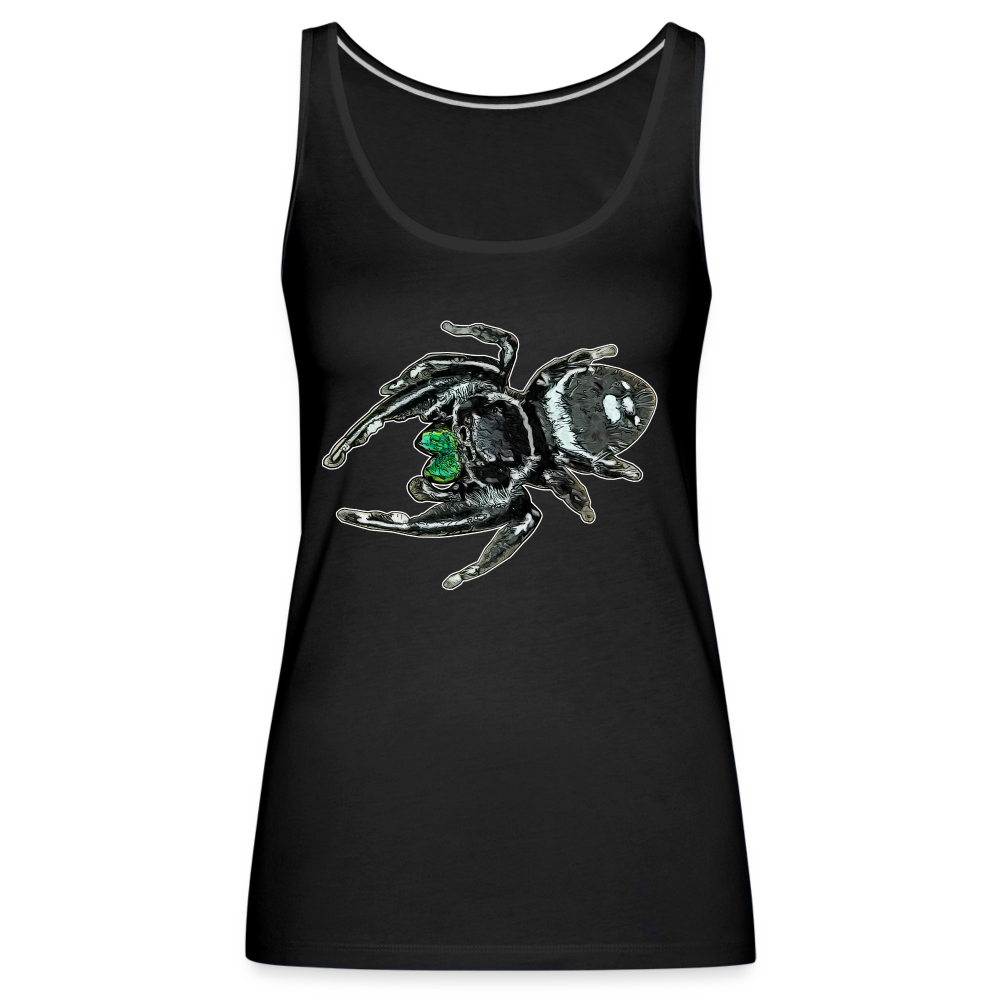 Frauen Tank Top Phidippus regius White Bahamas male - Schwarz