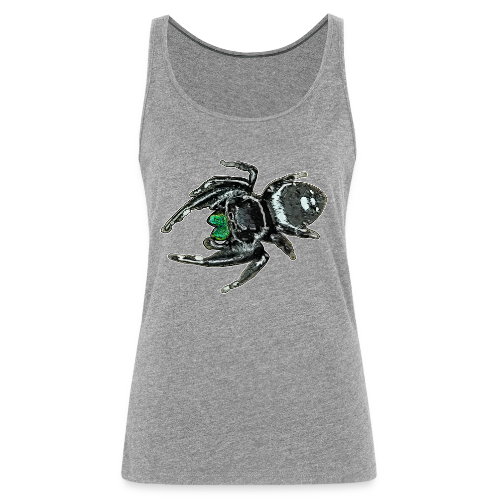 Frauen Tank Top Phidippus regius White Bahamas male - Grau meliert