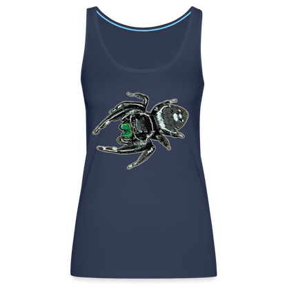 Frauen Tank Top Phidippus regius White Bahamas male - Navy