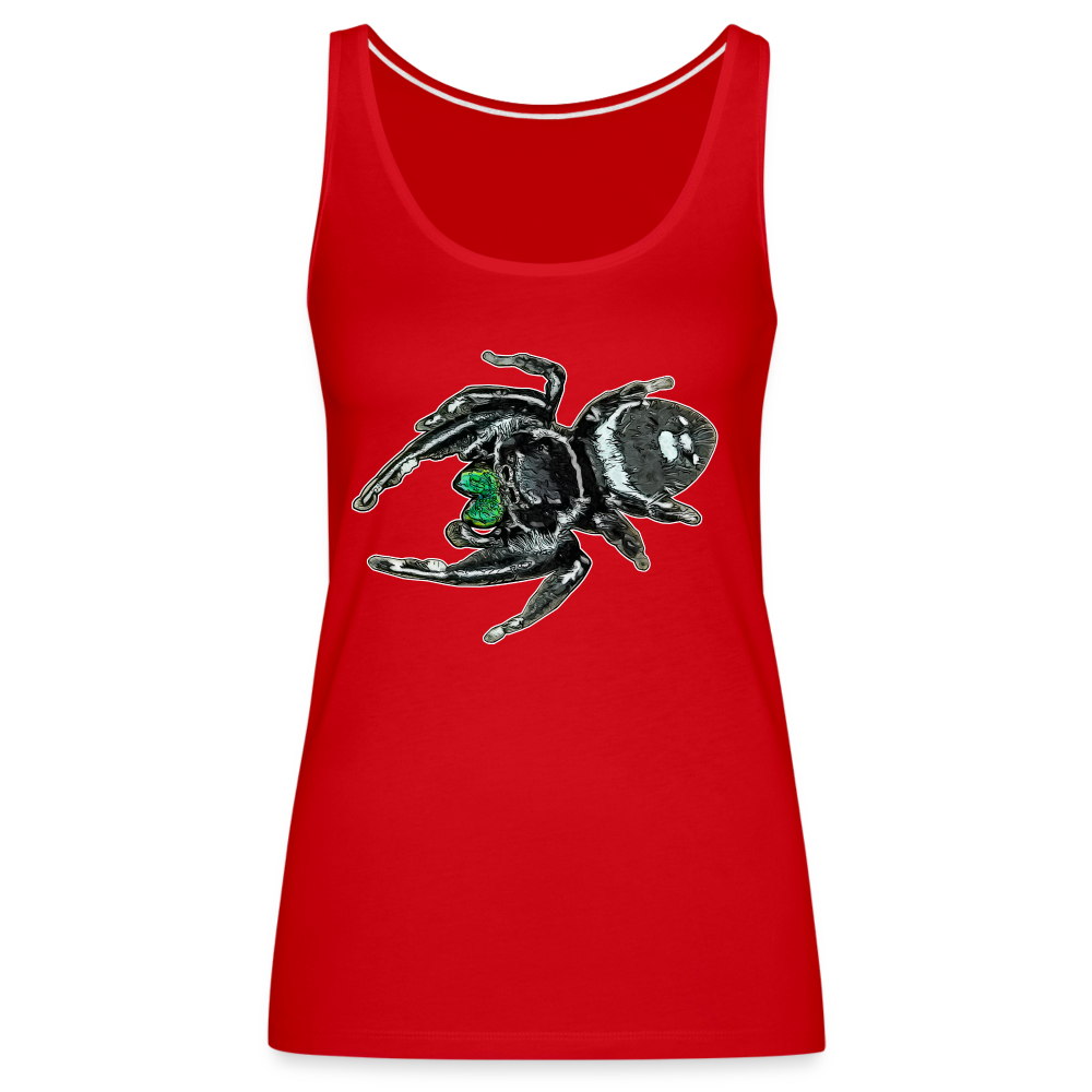 Frauen Tank Top Phidippus regius White Bahamas male - Rot