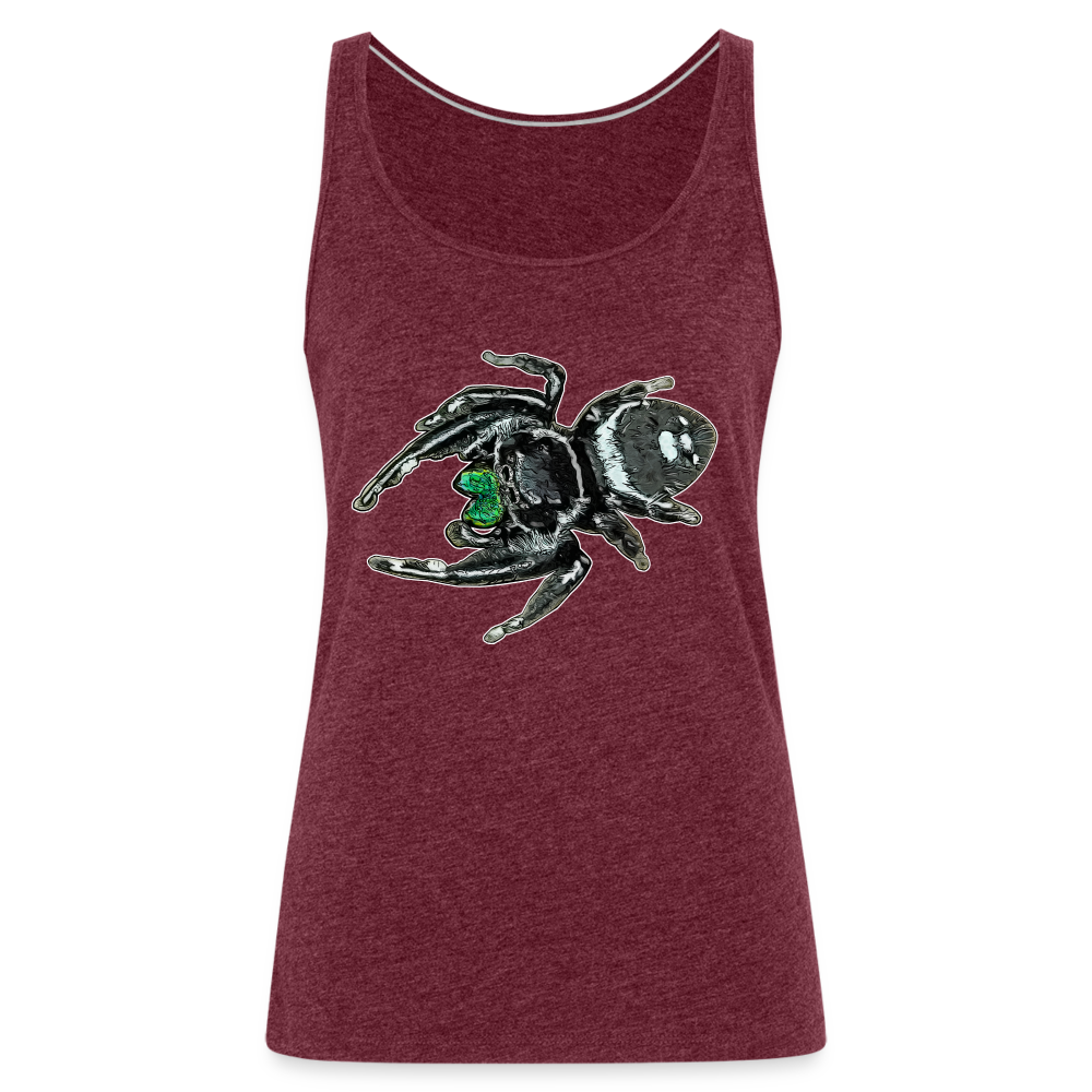 Frauen Tank Top Phidippus regius White Bahamas male - Bordeauxrot meliert