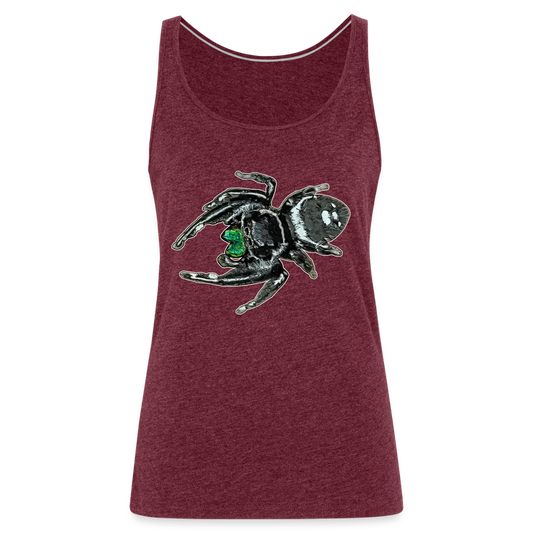 Frauen Tank Top Phidippus regius White Bahamas male - Bordeauxrot meliert