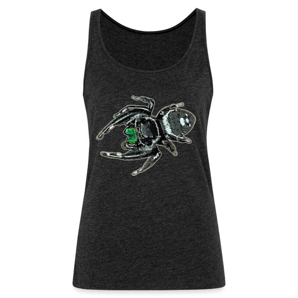 Frauen Tank Top Phidippus regius White Bahamas male - Anthrazit