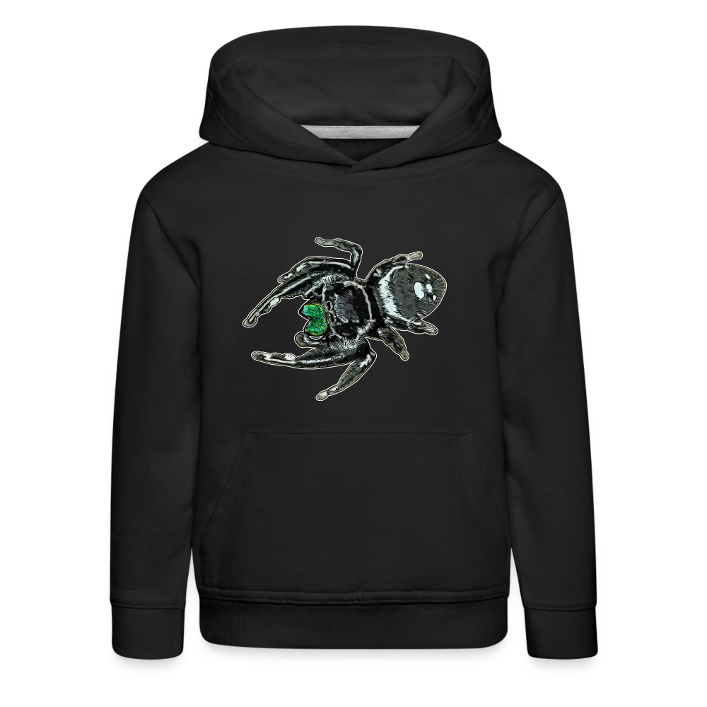 Kinder Hoodie Phidippus regius White Bahamas male - Schwarz