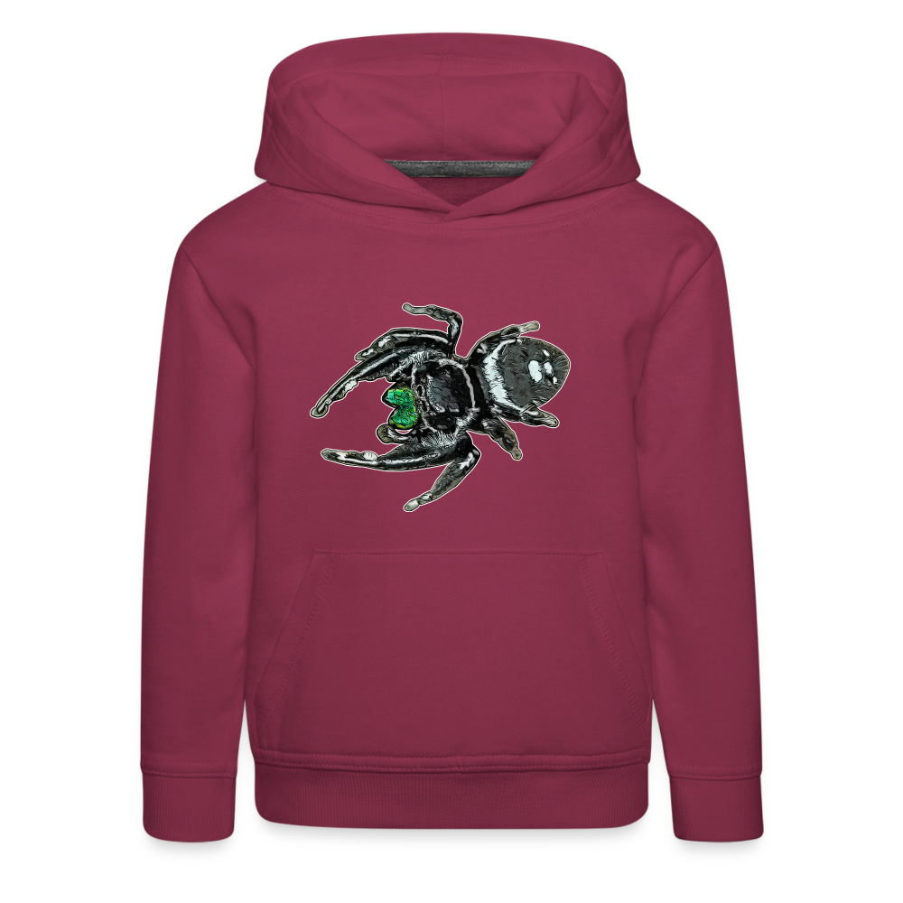 Kinder Hoodie Phidippus regius White Bahamas male - Bordeaux