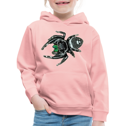 Kinder Hoodie Phidippus regius White Bahamas male - Kristallrosa