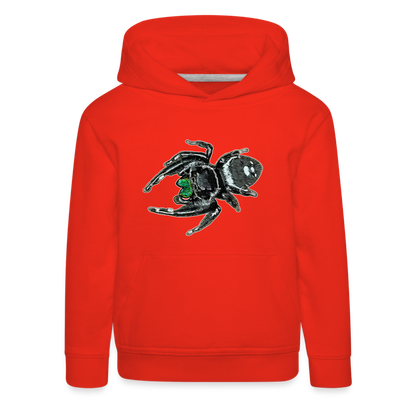 Kinder Hoodie Phidippus regius White Bahamas male - Rot