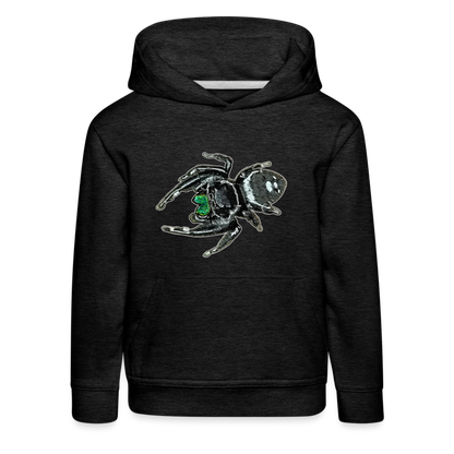 Kinder Hoodie Phidippus regius White Bahamas male - Anthrazit