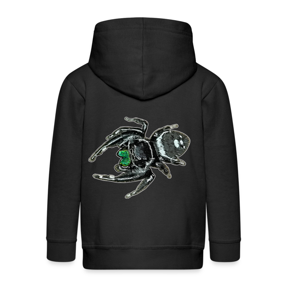 Kinder/ Teenager Zip-Hoodie Phidippus regius White Bahamas male - Schwarz