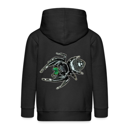Kinder/ Teenager Zip-Hoodie Phidippus regius White Bahamas male - Schwarz
