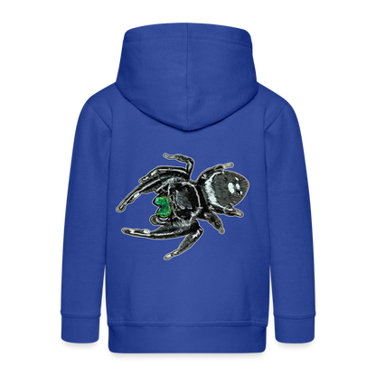 Kinder/ Teenager Zip-Hoodie Phidippus regius White Bahamas male - Royalblau