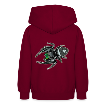 Teenager Hoodie Phidippus regius White Bahamas male - Bordeaux