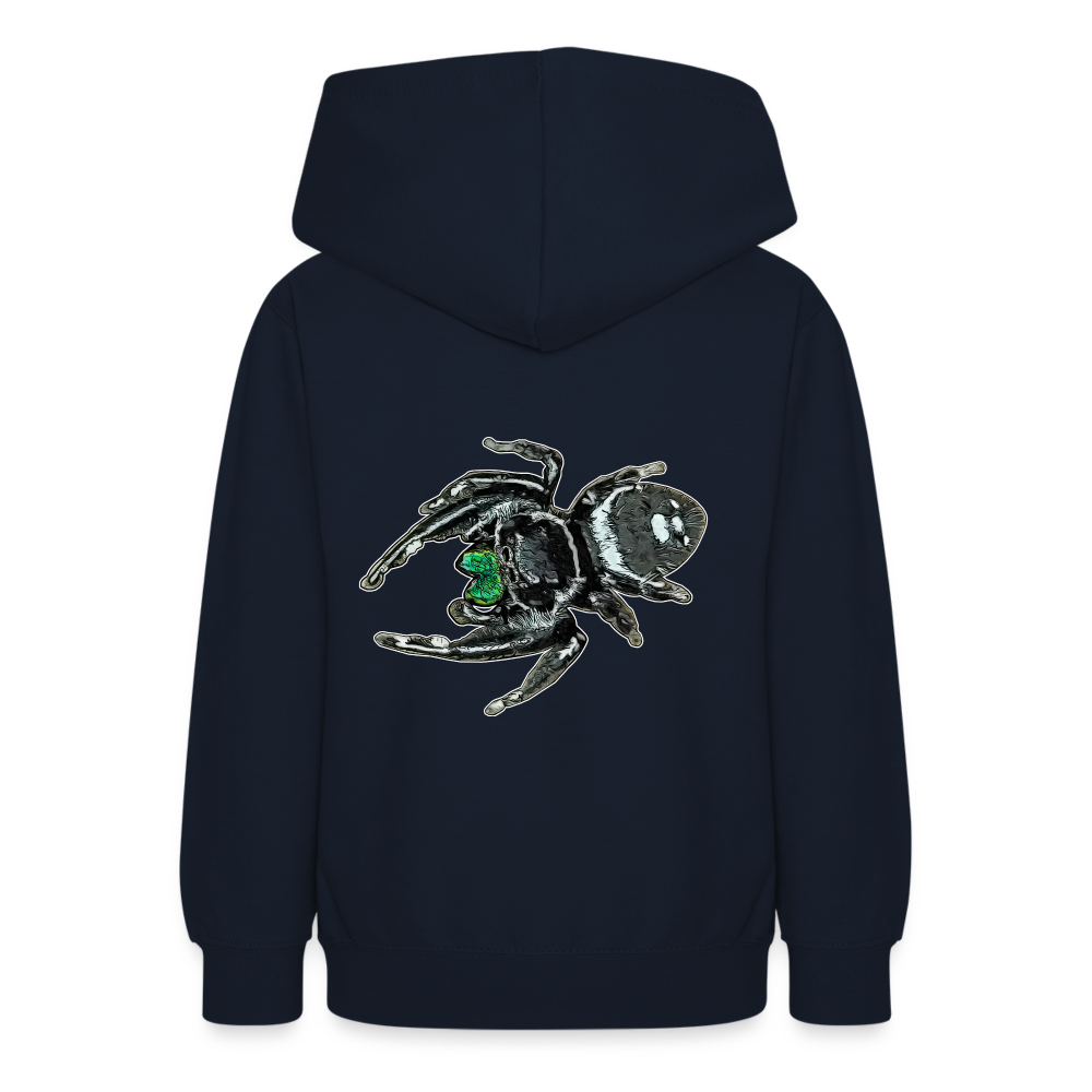 Teenager Hoodie Phidippus regius White Bahamas male - Navy