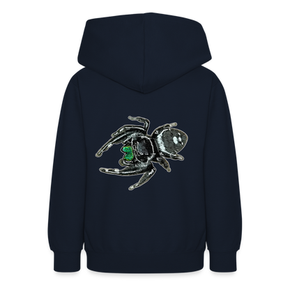 Teenager Hoodie Phidippus regius White Bahamas male - Navy