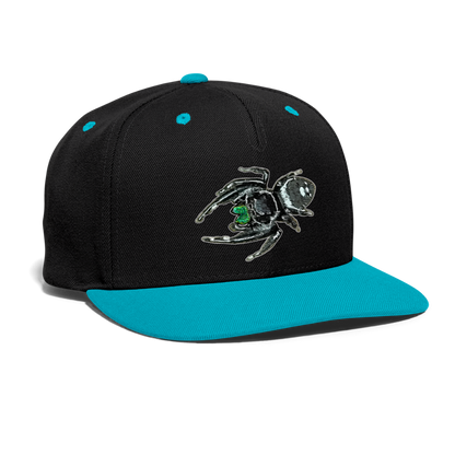 Cappy Kontrast Snapback Phidippus regius White Bahamas male - Schwarz/Türkis