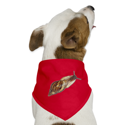 Hunde-Bandana Achatina reticulata wildfarben - Rot