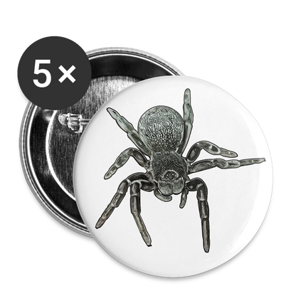 Buttons groß 56 mm (5er Pack) Eresus walckenaeri - weiß