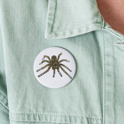 Buttons groß 56 mm (5er Pack) Idiothele mira - weiß