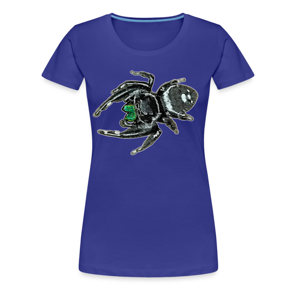 Frauen Basic T-Shirt Phidippus regius White Bahamas male - Königsblau