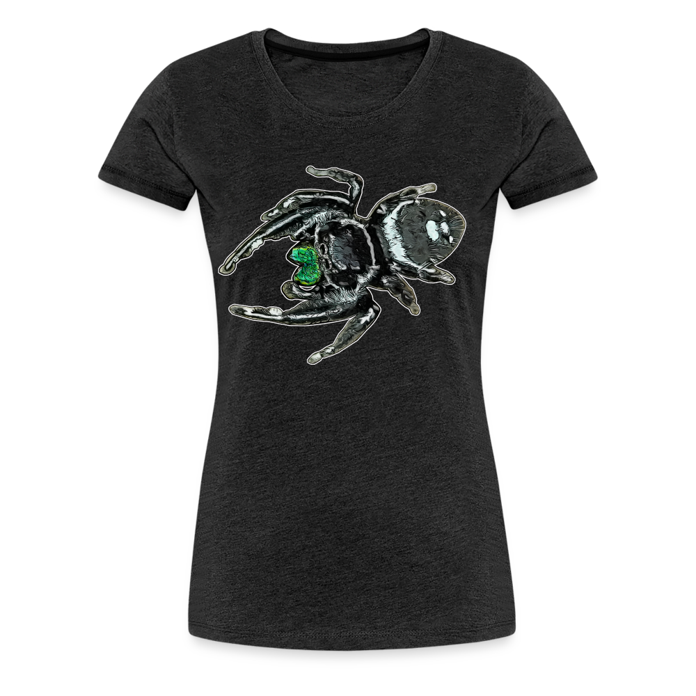 Frauen Basic T-Shirt Phidippus regius White Bahamas male - Anthrazit