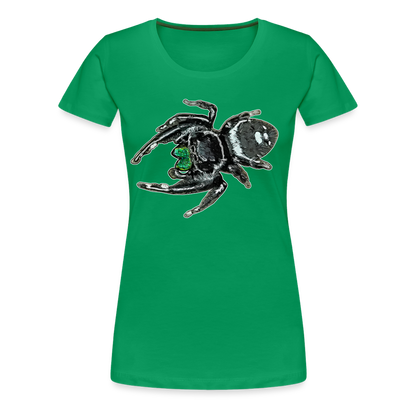 Frauen Basic T-Shirt Phidippus regius White Bahamas male - Kelly Green