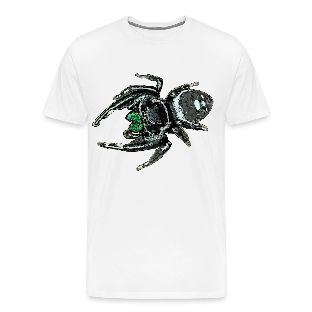Männer Basic T-Shirt Phidippus regius White Bahamas male - weiß