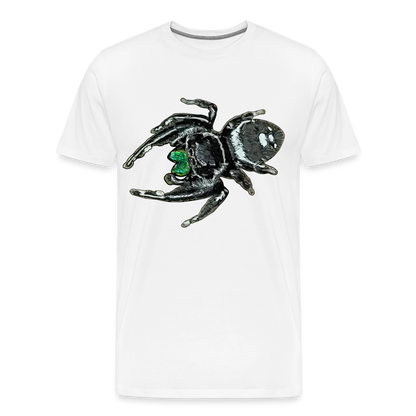 Männer Basic T-Shirt Phidippus regius White Bahamas male - weiß