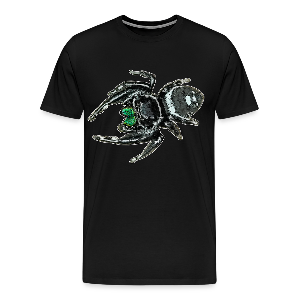 Männer Basic T-Shirt Phidippus regius White Bahamas male - Schwarz