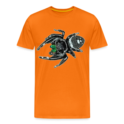 Männer Basic T-Shirt Phidippus regius White Bahamas male - Orange