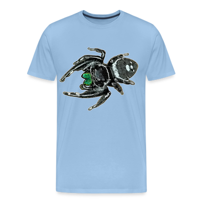 Männer Basic T-Shirt Phidippus regius White Bahamas male - Sky