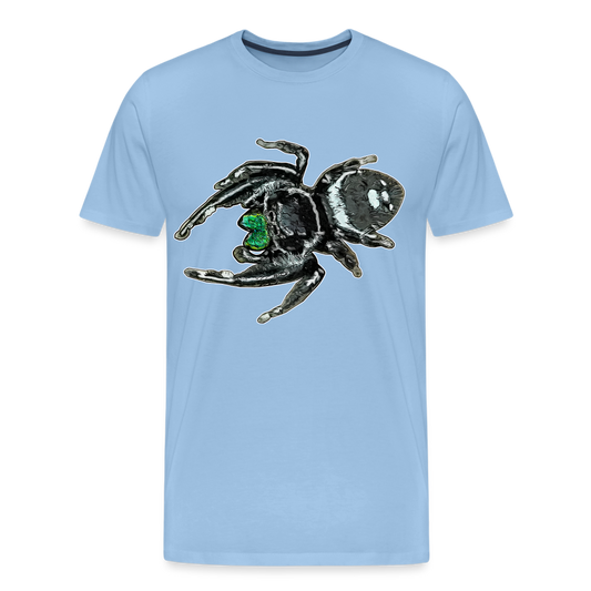 Männer Basic T-Shirt Phidippus regius White Bahamas male - Sky