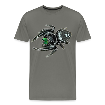 Männer Basic T-Shirt Phidippus regius White Bahamas male - Asphalt