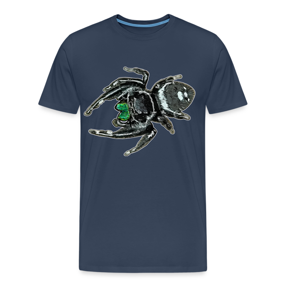 Männer Basic T-Shirt Phidippus regius White Bahamas male - Navy