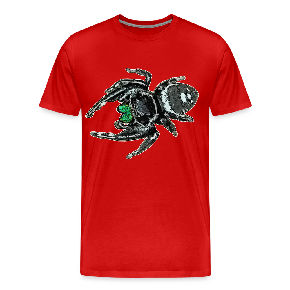 Männer Basic T-Shirt Phidippus regius White Bahamas male - Rot