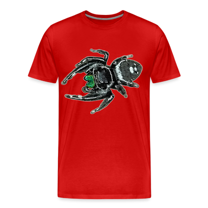 Männer Basic T-Shirt Phidippus regius White Bahamas male - Rot
