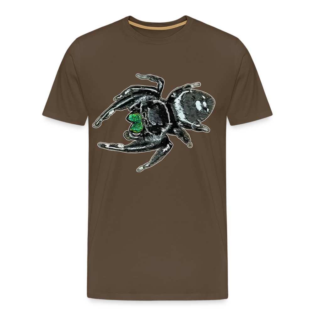 Männer Basic T-Shirt Phidippus regius White Bahamas male - Edelbraun