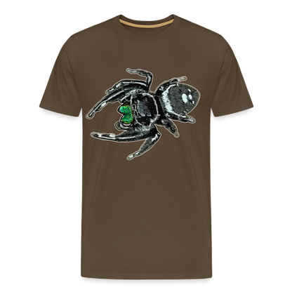 Männer Basic T-Shirt Phidippus regius White Bahamas male - Edelbraun