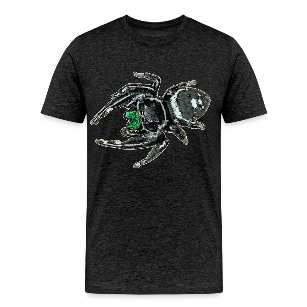 Männer Basic T-Shirt Phidippus regius White Bahamas male - Anthrazit