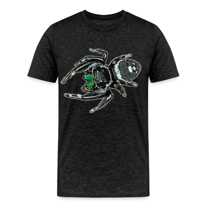 Männer Basic T-Shirt Phidippus regius White Bahamas male - Anthrazit