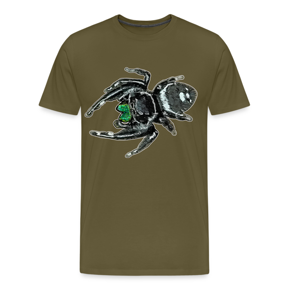 Männer Basic T-Shirt Phidippus regius White Bahamas male - Khaki