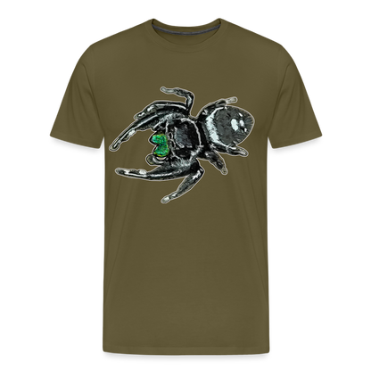 Männer Basic T-Shirt Phidippus regius White Bahamas male - Khaki