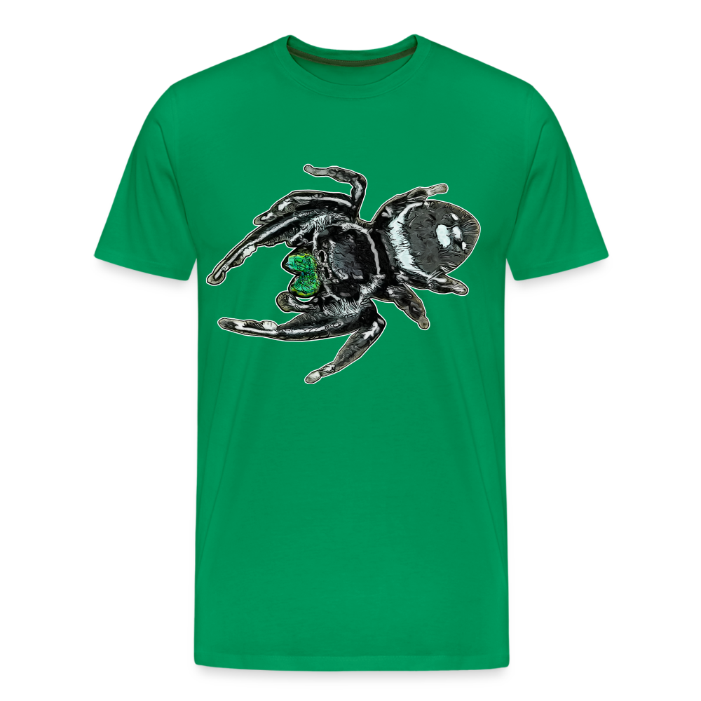 Männer Basic T-Shirt Phidippus regius White Bahamas male - Kelly Green