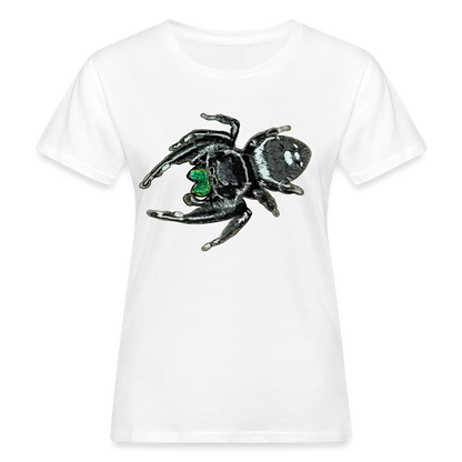 Frauen Bio-T-Shirt Phidippus regius White Bahamas male - weiß